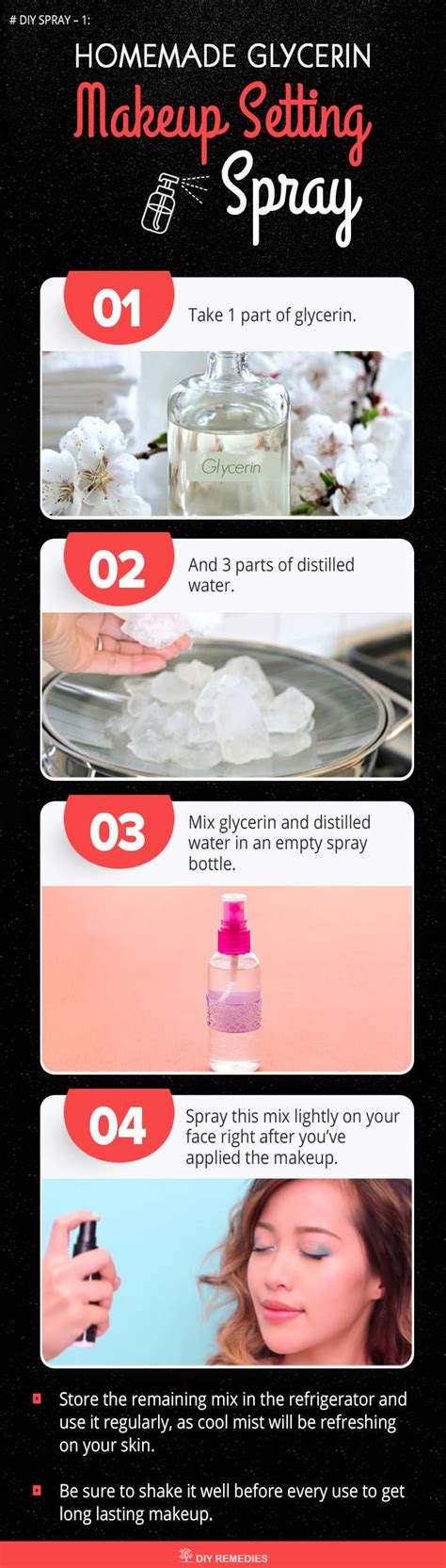 DIY Homemade Makeup Setting Spray