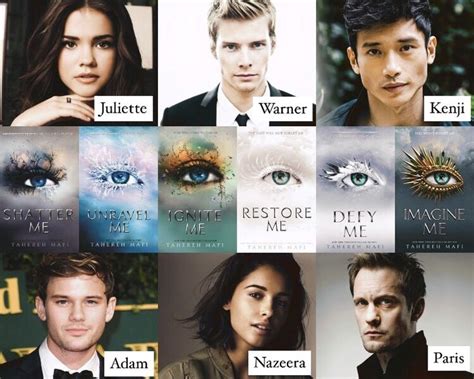 Shatter Me Cast | Shatter me series, Teenage books to read, Book aesthetic