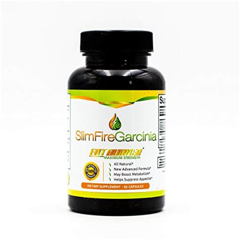 Slim Fire Garcinia- 60% HCA- Maximum Strength- All Natural Fat Burner ...