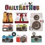 Vintage Camera Clip Art Set – Daily Art Hub // Graphics, Alphabets & SVG