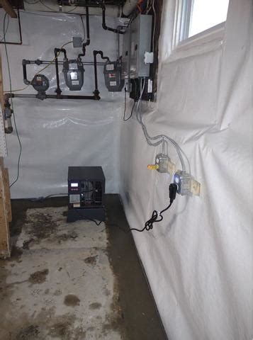 Quality 1st Basement Systems Before & After Photo Set - Basement Moisture Barrier Installed in ...