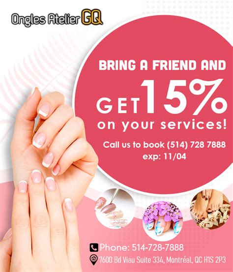 Ongles Atelier GQ: Get 15% OFF when coming with your friend to a nail salon in Montreal - Beauty ...