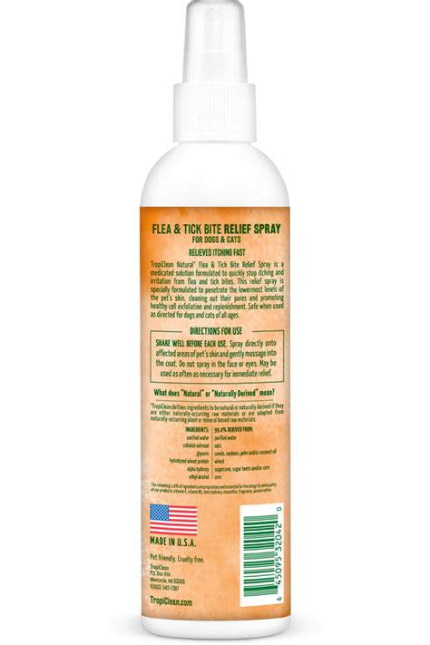 Natural Flea & Tick Bite Relief Spray for Pets - Relieves Itching Fast!