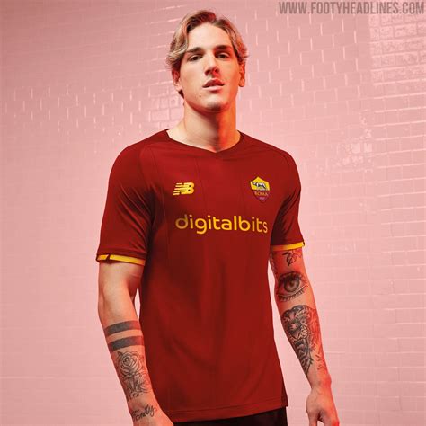 New Balance AS Roma 21-22 Home Kit Released - Footy Headlines