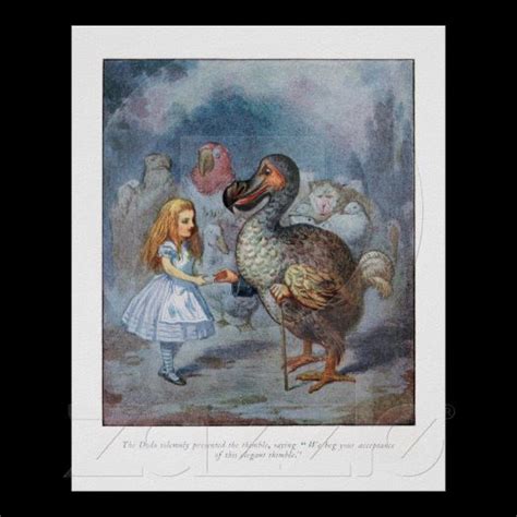 Imagina on Zazzle: Alice in Wonderland Dodo Tenniel Print Poster