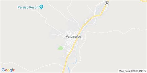 Mapa de Valparaiso, Zacatecas - Mapa de Mexico