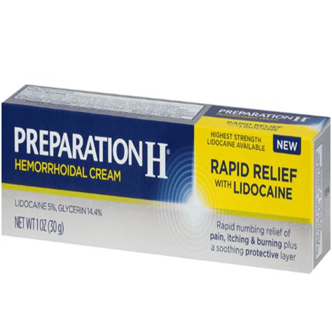 Preparation H Rapid Relief with Lidocaine Hemorrhoid Symptom Treatment ...