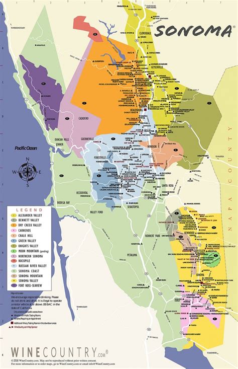 Sonoma Wineries Map Printable - Printable Maps