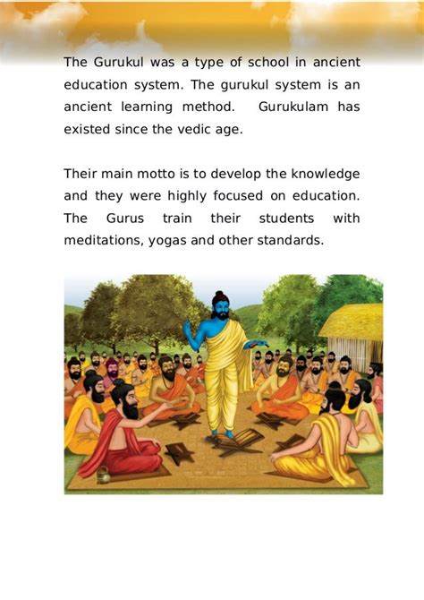 The Gurukul System Of Education