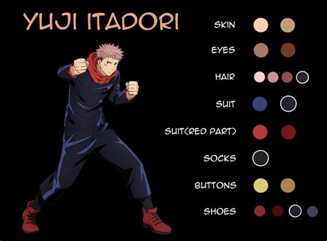 Yuji Itadori - Anime Color by Ade-R on DeviantArt