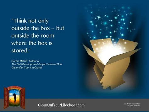 Think Not Only Outside The Box | Self Help Quotes & Books