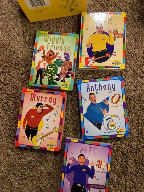 BOX OF WIGGLES- WIGGLES FEATURING 5 HARDCOVER BOOKS By Wiggles Touring ...