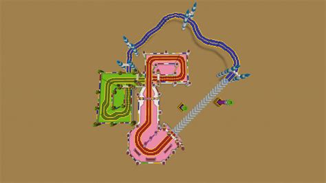 Mario kart 8's GBA ribbon road[mariokart supercircuit special 3/3] Minecraft Map