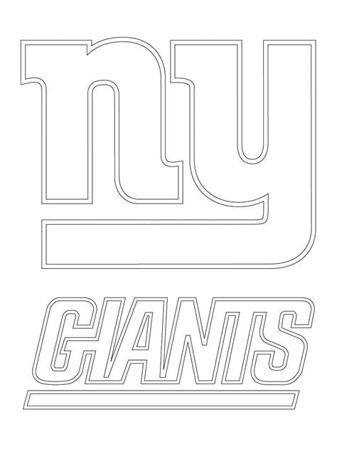 New York Giants Logo coloring page - Download, Print or Color Online ...