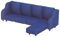 Lavish Navy Blue L Couch - Dreamlight Valley Wiki