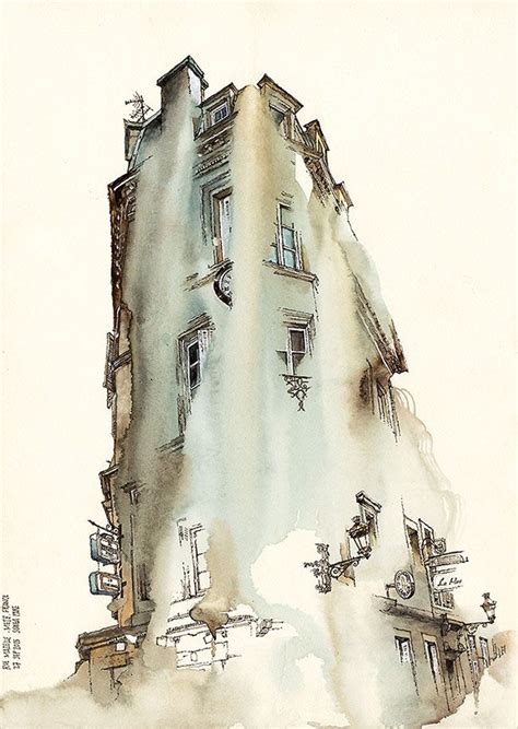 sunga park | Watercolor city, Watercolor architecture, Park art