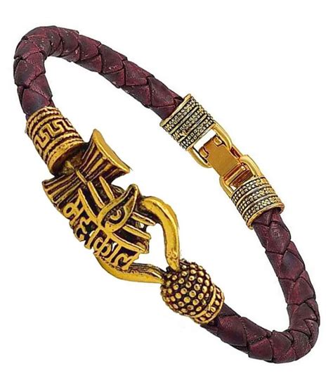 Vindhy's MAHAKAAL and Damroo Shiva Kada Bracelet for Men and Women: Buy ...