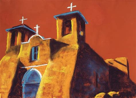 Three Crosses Painting by Celene Terry