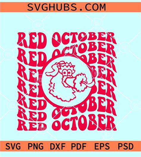 Red October Phillies SVG, Philadelphia Phillies DXF PNG SVG, Phillies Take October SVG