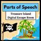 Parts of Speech Digital Escape Room | Treasure Island | Pirate Escape Room