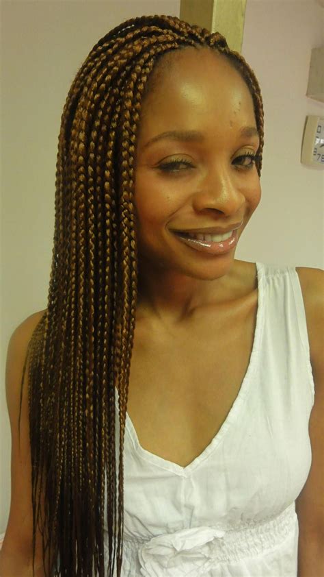 Brown Box Braids | Step by step guide to designing Single box braids » DSC07812 | Braided ...