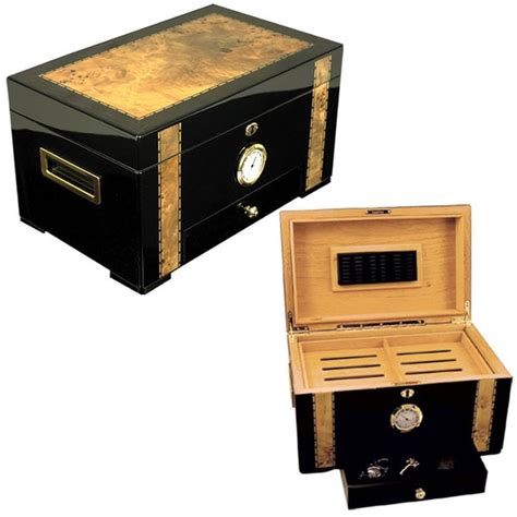 Shop Cuban Exotica Moderno Black Apricot Large 120-cigar Humidor - Free Shipping Today ...