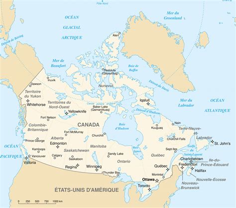 Canada Time Zone Map With Cities