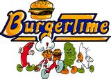 Burger Time Characters - Burger Time Logo - Stickers