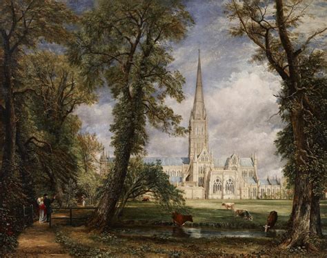 John Constable - Salisbury Cathedral from the Bishop's Grounds (1825 ...