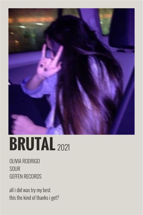 Brutal Olivia Rodrigo Poster