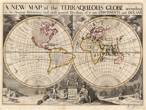 A New Map of the Terraqueous Globe according to the Ancient Discoveries ...