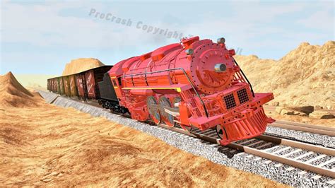 Stunning Steam Train Derailment in BeamNG.Drive