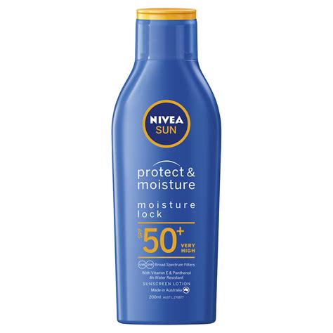 Nivea Protect & Moisture Sunscreen Lotion SPF50+ 200mL | Amals Discount Chemist