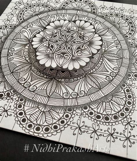 MANDALA - Seed Of Life | Mandala art therapy, Zentangle artwork, Zentangle patterns