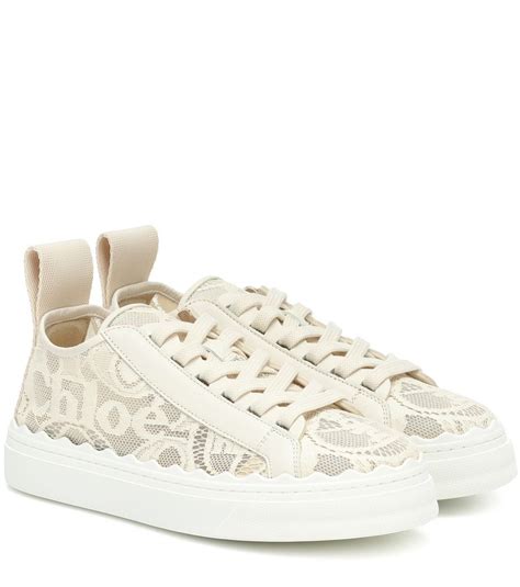 Chloé - Lauren lace sneakers - Chloé updates its Lauren sneakers in ...