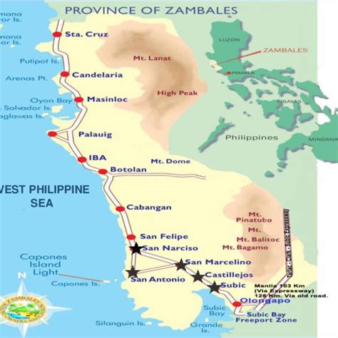 Map of Zambales, Central Luzon, Philippines | Download Scientific Diagram