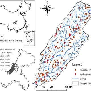 The structure of the multi-reservoirs in the Longxi river watershed ...