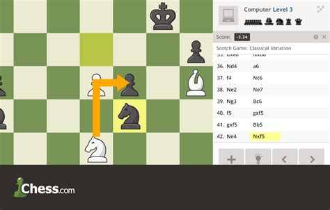 Play chess online against a computer opponent. Set the level from easy ...