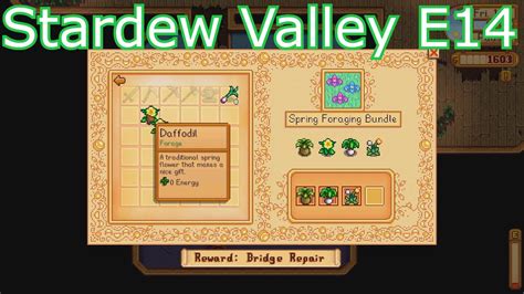 Stardew Valley E14 - Spring Foraging Bundle - YouTube