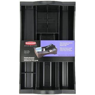 Buy Rubbermaid Hanging Desk Drawer Organizer, Plastic, Black (11916ROS ...