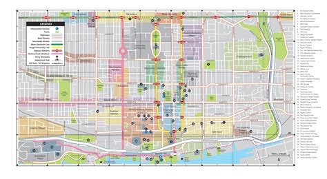 Downtown Toronto map - Map of Downtown Toronto (Canada)