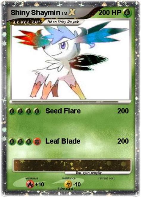 Pokémon Shiny Shaymin 6 6 - Seed Flare - My Pokemon Card