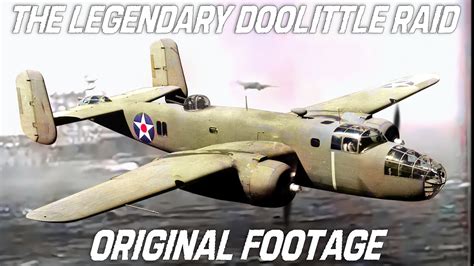 Doolittle Raid | Raid Over Tokyo | Original Footage Of The B-25 Taking Off From The Air Carrier ...