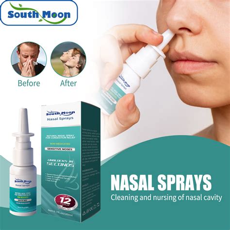 South Moon Nasal Spray Rhinitis Sinusitis Treatment Nose Care Allergy Prevention Stop Sneezing ...