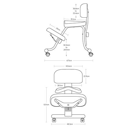 Balans Kneeling Chair - Adjustable Ergonomic Office Chair - Fully | Fully GB Lower Back Strain ...