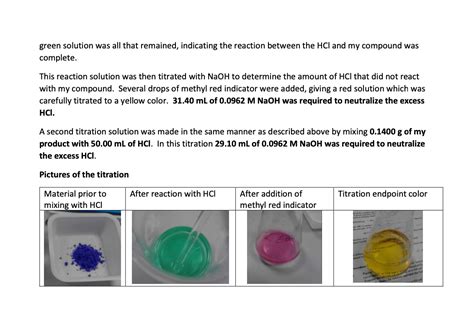 Experiment 12 Laboratory Notes April 4, 2020 | Chegg.com