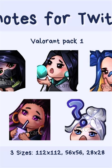 Valorant emotes for Twitch pack, reyna, neon, sage, jett and viper ...