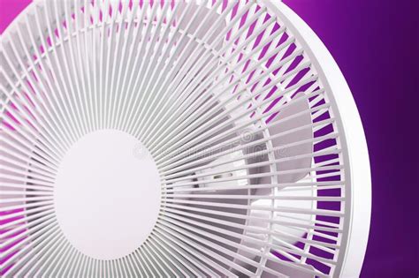 White Modern Electric Fan for Cooling the Room on a Pink Background. Stock Photo - Image of ...