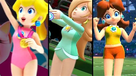 Mario and Sonic at the Olympic Games Evolution of PEACH, DAISY & ROSALINA (Tokyo 2020 to Beijing ...