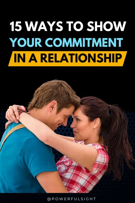 How to Show Commitment in a Relationship - Powerful Sight